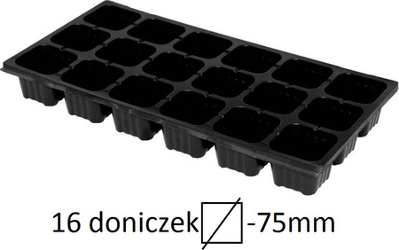 Wielodoniczka WD 75x75x60/18 kwadrat JRK