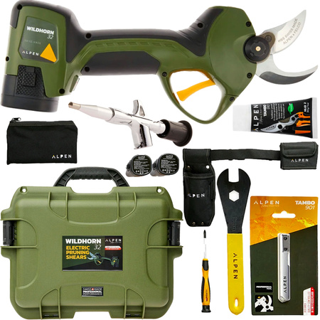 Set tunsori electrice fără fir cu 3 baterii WILDHORN 32 ALPEN