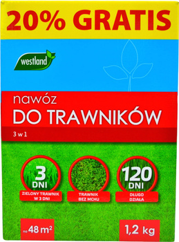 Nawóz do trawników 3w1 1,2kg Westland