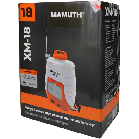 Pulverizator fără fir 18L XM-18 MAMUTH