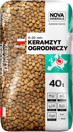 Keramzyt ogrodniczy (8-20mm)40L Nova Minerals Vila