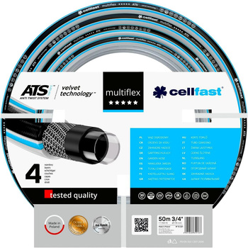 Wąż ogrodowy MULTIFLEX ATSV 3/4" 50m Cellfast