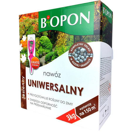 Îngrășământ universal de toamnă granulat 3 kg Biopon
