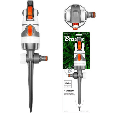 Zraszacz obrotowy 4funkcyjny na kolcuWL-Z01 Bradas