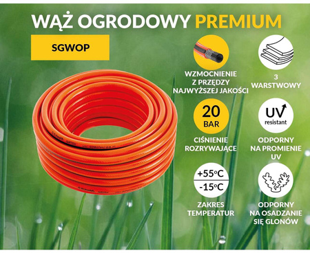 Wąż ogrodowy Premium 3/4-20m Schmith