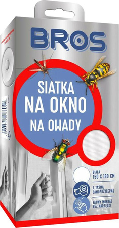 Siatka na okno biała 150X180 Bros