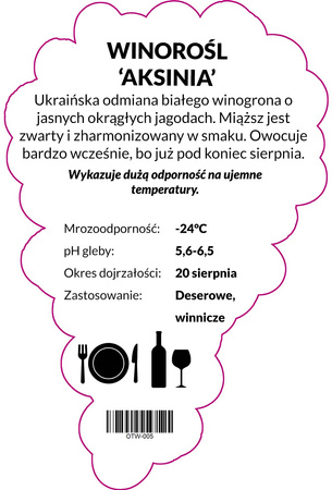 Winorośl Aksinia