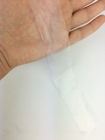 Paski do okulizacji z folii mlecznej 28x3,5cm KRÓTKIE 1kg (szeleszczące)HDPE