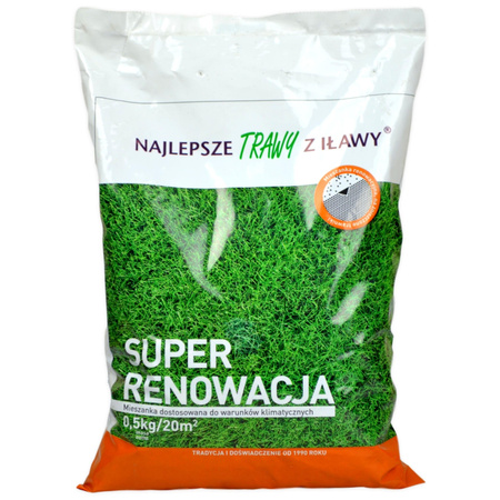 Trawa Super Renowacja 0,5kg Trawy z Iławy
