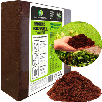 COCO peat włokno kokosowe 10mm brykiet 5kg Biovita