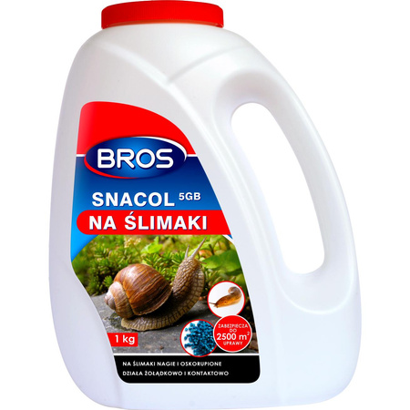 Środek na ślimaki SNACOL 5GB Butelka 1kg BROS