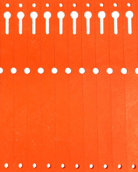 Etikety Tyvek 12,7x220mm Plis 2500ks oranžová