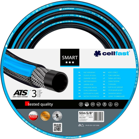 Wąż ogrodowy SMART ATSV 5/8" 50m Cellfast