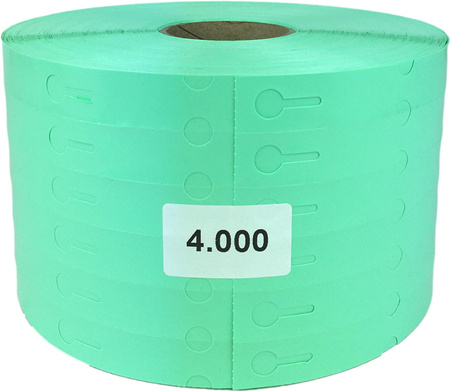 Smyčkové etikety TT 17x160mm 4000ks 6r Zelená