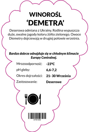 Diemetra viță de vie