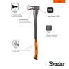 FIBERGLASS despicare topor 1500g Bradas
