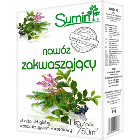 Nawóz zakwaszający 1kg Sumin