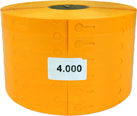 Etichete cu buclă TT 17x160mm 4000pcs 6r Portocaliu