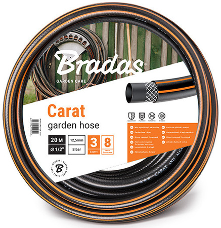 Wąż ogrodowy CARAT 1/2" 20M Bradas