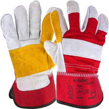 Rękawice ochronne rozmiar 10,5 DOCKER RED-YELLOW 4344X