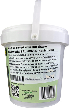 Wosk do zamykania ran drzew Baumwachs BRUNONIA 1kg Schacht