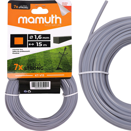 Řezací šňůra 1,6 mm 15 m QUADRATIC KT-V13 MAMUTH