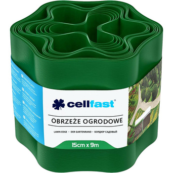 Bordură verde de grădină 15cm x 9mb Cellfast