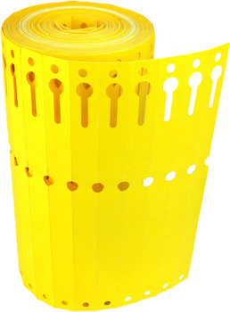 Etykiety Tyvek 12,7x160mm Rolka 1000szt Żółte