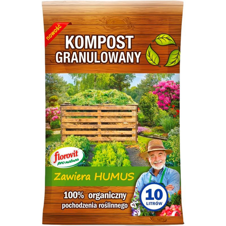 Kompost granulowany 10L Florovit