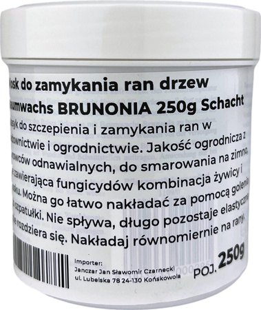 Wosk do zamykania ran drzew Baumwachs BRUNONIA 250g Schacht