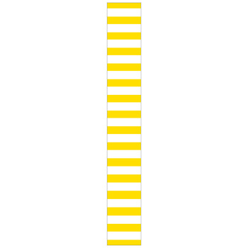 Etichete pom de Crăciun PVC 25x220mm 250pcs dungi galbene