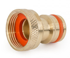 Przyłącze na kran z GW mosiężne 1/2" Bradas