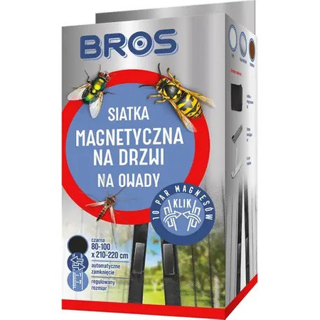Magnetická síť na dveře černá 100X220 Bros
