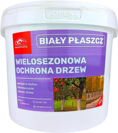 Ochrana stromů Bílý nátěr 4,5 kg ADW