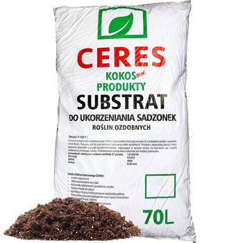 Substrat Kokos do ukorzeniania liściastych 70L Ceres