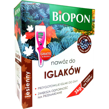 Nawóz jesienny do Iglaków granulat 3kg Biopon