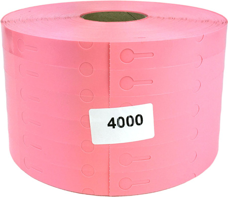 Etykiety pętlowe TT 17x160mm 4000szt 6r Różowe