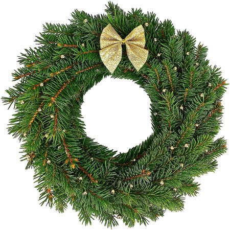 Stroik świąteczny świerk 38cm