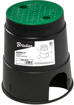 Ventilová skříňka malá kulatá , průměr 21 cm Bradas