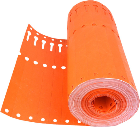 Tyvek-Etiketten 17x220mm Rolle 1000Stück Orange