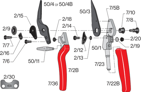 Náhradní nůž pro 50, 51 FELCO 50/3