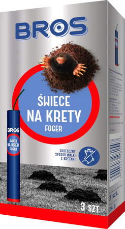 Świece na krety i gryzonie polne 3szt Bros