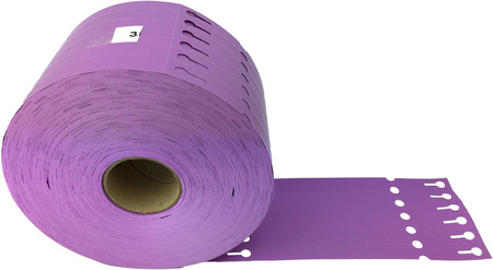 Etichete cu buclă TT 17x200mm 3500pcs 6r Violet