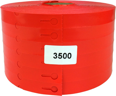 Etichete cu buclă TT 17x200mm 3500pcs 6r Roșu