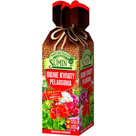 Nawóz bujne kwiaty Pelargonia 100g Sumin