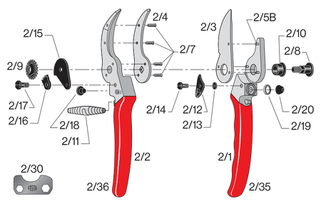 Zestaw: 2 sprężyny do 2, 4, 7, 8, 9... FELCO 2/91