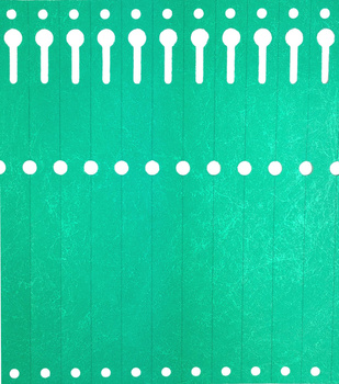 Etykiety Tyvek 12,7x160mm Plis 2500szt Zielone