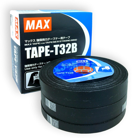 Taśma do tapenera HT-S45E CZARNA Kartonik MAX TAPE-T32B 9mm 32mb