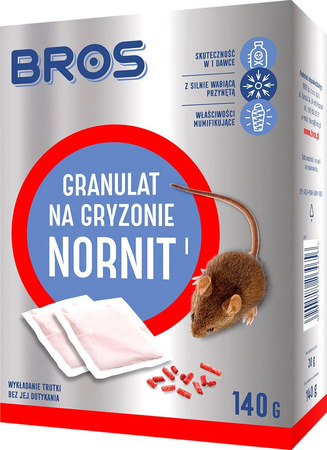 NORNIT pelety pro hraboše 140G Bros