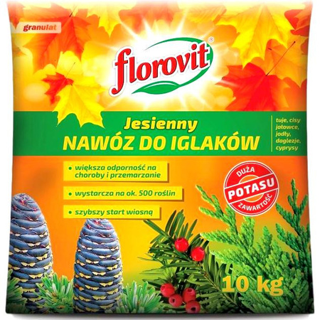 Nawóz do iglaków jesienny 10kg Florovit Inco